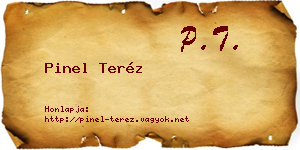 Pinel Teréz névjegykártya
